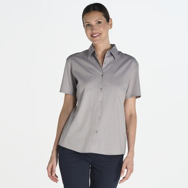 Camisa oxford manga corta mujer Shloxfss