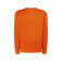 Sudadera básica unisex Sweatshirt. Color orange.