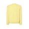Sudadera básica unisex Sweatshirt. Color light yellow.