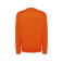 Sudadera básica unisex Sweatshirt. Color orange.
