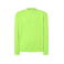 Sudadera básica unisex Sweatshirt. Color lime fluor.