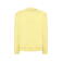 Sudadera básica unisex Sweatshirt. Color light yellow.