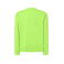 Sudadera básica unisex Sweatshirt. Color lime fluor.