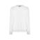 Sudadera básica reciclada mujer Swraeco. Color white.