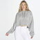 Sudadera crop con capucha oversize mujer Cropped. .