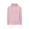 Sudadera con capucha mujer French terry. Color pink.