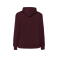 Sudadera con capucha mujer Kangaroo. Color burgundy.