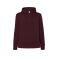 Sudadera con capucha mujer Kangaroo. Color burgundy.