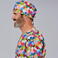 Gorro cirujano estampado Agatha. Color cuore multicolor.