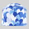 Gorro cirujano estampado Agatha. Color cuore azul.