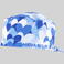 Gorro cirujano estampado Agatha. Color cuore azul.
