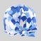 Gorro cirujano estampado Agatha. Color cuore azul.