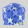 Gorro cirujano estampado Agatha. Color cometa azul.