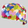 Gorro cirujano estampado Agatha. Color cuore multicolor.