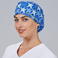 Gorro cirujano estampado Agatha. Color cometa azul.