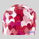 Gorro cirujano estampado Agatha. Color cuore rojo.