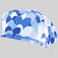 Gorro cirujano estampado Agatha. Color cuore azul.