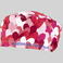 Gorro cirujano estampado Agatha. Color cuore rojo.