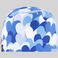 Gorro cirujano estampado Agatha. Color cuore azul.