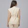 Chaqueta sin mangas mujer Arabis. Color beige.
