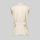Chaqueta sin mangas mujer Arabis. Color beige.