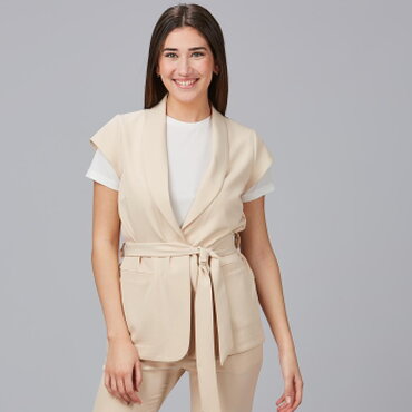 Chaqueta sin mangas smoking mujer Meli