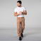 Pantal&oacute;n de trabajo multibolsillos unisex Arce. Color beige.