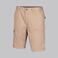 Bermuda multibolsillos elástica unisex Arce. Color beige.