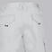 Bermuda multibolsillos elástica unisex Arce. Color blanco.