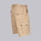 Bermuda multibolsillos elástica unisex Arce. Color beige.