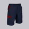 Bermuda multibolsillos elástica unisex Arce. Color azul navyburdeos.