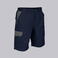 Bermuda multibolsillos elástica unisex Arce. Color azul navygris.