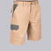 Bermuda multibolsillos elástica unisex Arce. Color beige/gris.