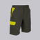 Bermuda multibolsillos elástica unisex Arce. Color verde caquiamarillo.