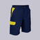 Bermuda multibolsillos elástica unisex Arce. Color marino/amarillo.