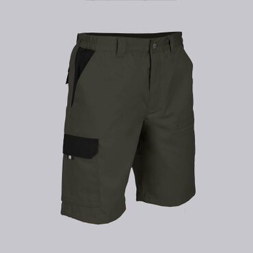 Bermuda multibolsillos elástica unisex Arce