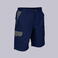 Bermuda multibolsillos elástica unisex Arce. Color marino/gris.