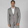 Americana slim fit hombre Meeting. Color gris.