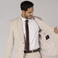 Americana slim fit hombre Linen. Color beige.