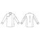 Chaqueta cocina manga larga combinada reciclada mujer Anaya. .