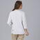 Chaqueta cocina manga larga combinada reciclada mujer Anaya. Color arena.