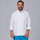 Chaqueta cocina manga larga unisex Redline. Color blanco.