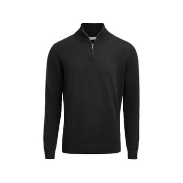 Jersey de punto orgánico hombre Ashland Halfzip