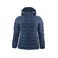 Chaqueta de invierno acolchada con capucha reciclada mujer Woodlake Woman. Color azul marino.