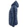 Chaqueta de invierno acolchada con capucha reciclada mujer Woodlake Woman. Color azul marino.