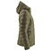 Chaqueta de invierno acolchada con capucha reciclada mujer Woodlake Woman. Color moss green.