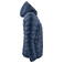Chaqueta de invierno acolchada con capucha reciclada mujer Woodlake Woman. Color azul marino.