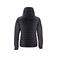 Chaqueta de invierno acolchada con capucha reciclada mujer Woodlake Woman. Color negro.