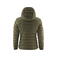 Chaqueta de invierno acolchada con capucha reciclada mujer Woodlake Woman. Color moss green.