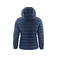 Chaqueta de invierno acolchada con capucha reciclada mujer Woodlake Woman. Color azul marino.